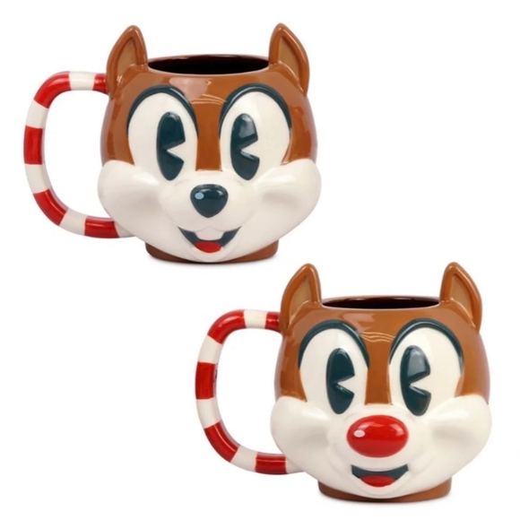 DisneyParks Chip n' Dale Walt’s Holiday Lodge Mug Set Jumbo 23 oz New In Box - Picture 2 of 7